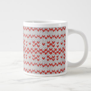 RED NORDIC KNIT Big Mug