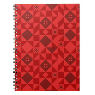 Red Nordic Star Christmas Bright Notebook