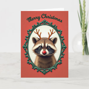 Red Nose Creature Holiday Card
