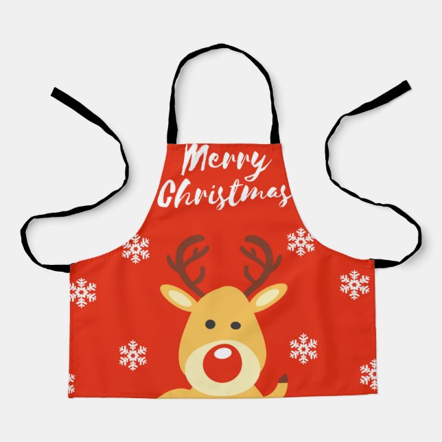 Red nose deerb apron (Front)