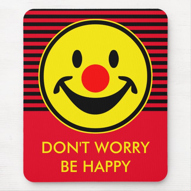 Red Nose - yellow + your ideas Mouse Mat (Front)