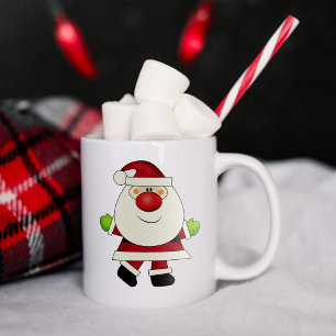 Red Nosed Santa Coffee Mug