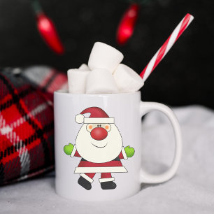 Red Nosed Santa Coffee Mug