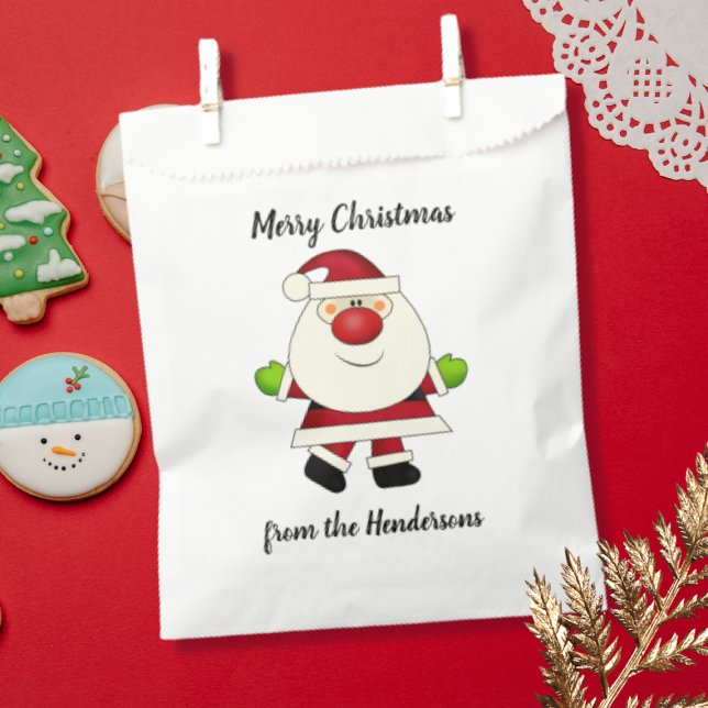 Red-Nosed Santa Favour Bags (Creator Uploaded)