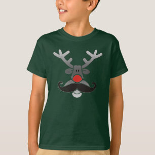 Red Nosed with Moustache T-Shirt