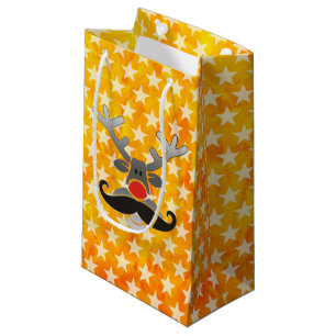 Red Nosed with Moustache + your idea Small Gift Bag