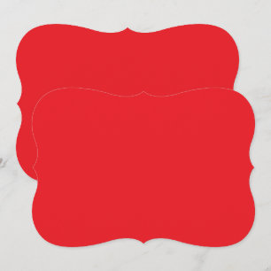 Red Note Card Bold Custom Stationery Design