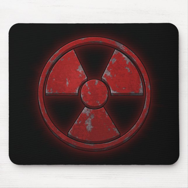 Red Nuke Mouse Mat (Front)