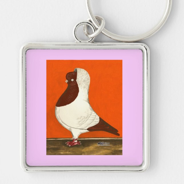 Red Nun Pigeon Key Ring (Front)