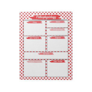 Red Nursing - Pathophysiology Template Notepad