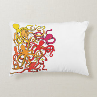 Red Octopi Decorative Cushion