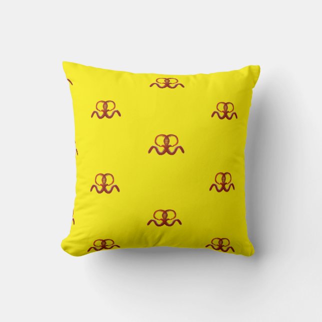 Red Octopus Cushion (Front)