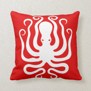 RED OCTOPUS PILLOW SERIES. OTHER COLORS AVAILABLE