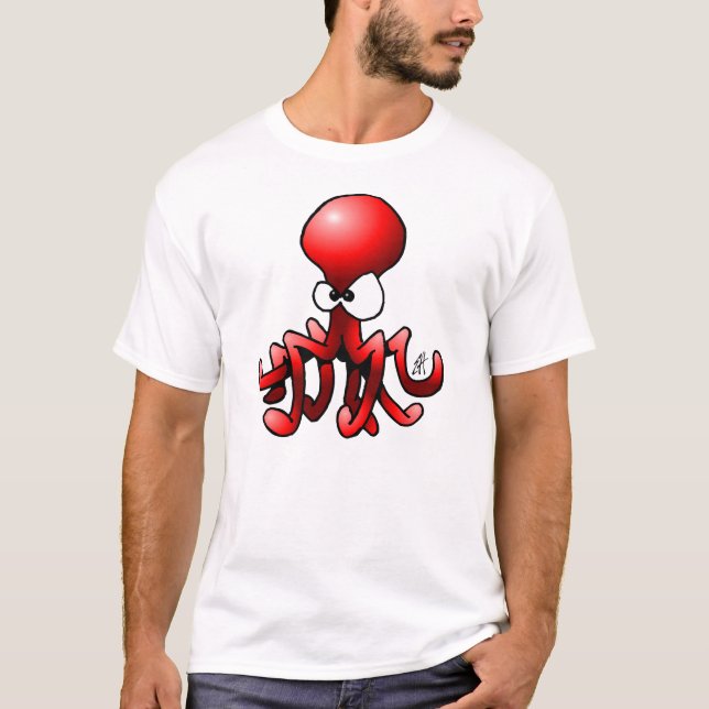 Red Octopus T-Shirt (Front)