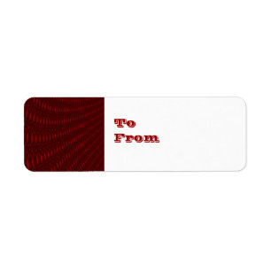 Red Octopus Tentacles Custom Gift Tags