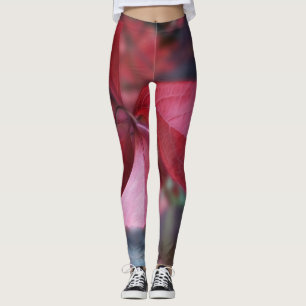 Red of autumn leggings
