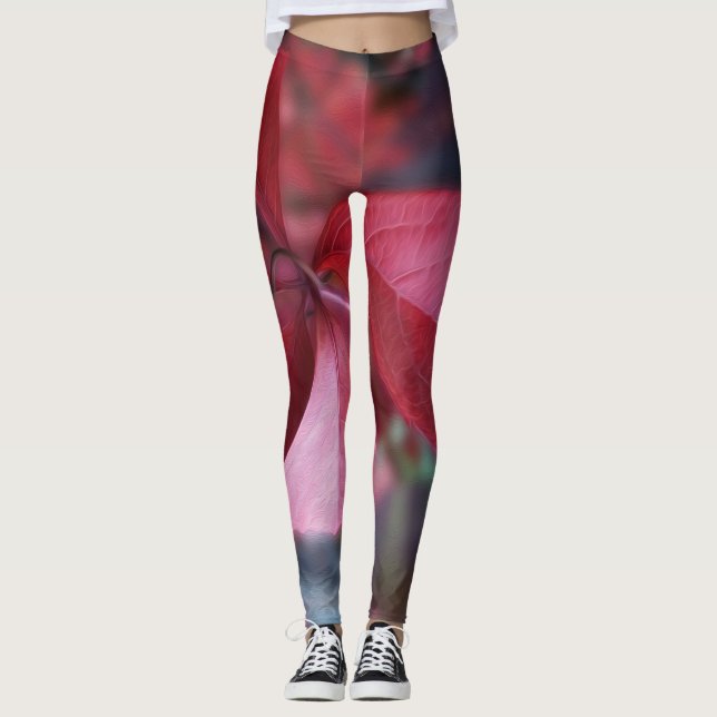 Red of autumn leggings (Front)