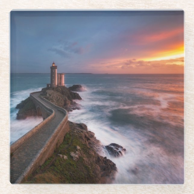 Red of Pleasure Glass Coaster (Front)