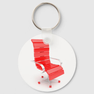 Red Office Chair Keychain