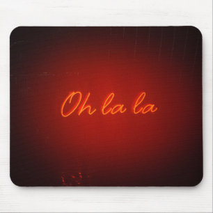 Red Oh La La Light Mouse Mat