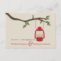 Red Oil Lantern Camping / Outdoor Wedding R.S.V.P.