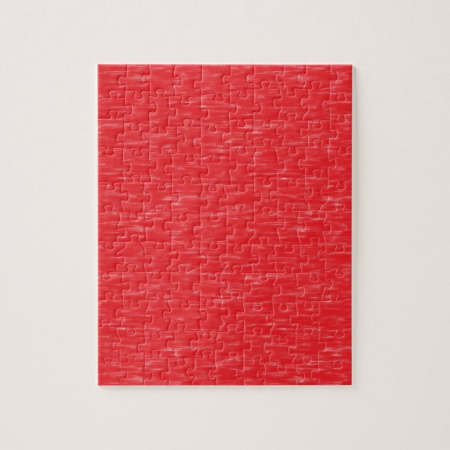 Red oil painted jigsaw puzzle (Vertical)