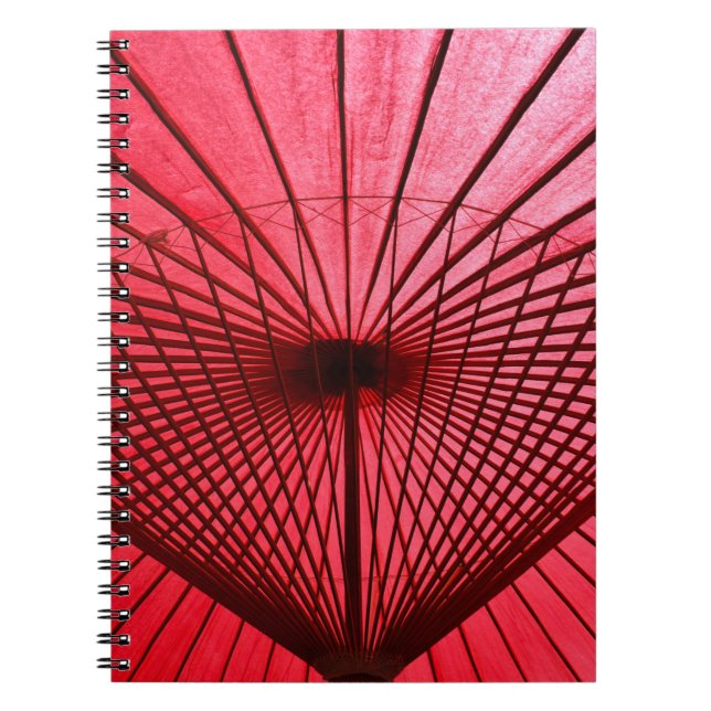 Red oil-paper umbrella notebook (Front)