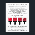 Red Ombre Brushes, Painter & Decorator Advertising Flyer<br><div class="desc">Red Ombre Brushes,  Painter & Decorator Advertising Flyer by The Business Card Store.</div>