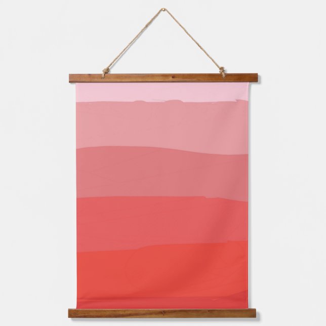 Red Ombre  Hanging Tapestry (Front)
