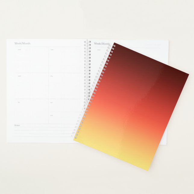 Red Ombre Planner (Display)