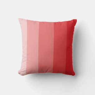 Red Ombre Stripe Cushion