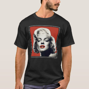 Red on Red Lips Marilyn T-Shirt