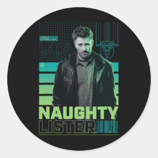 Red One - Naughty Lister  Classic Round Sticker