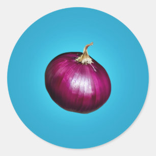 Red Onion Classic Round Sticker