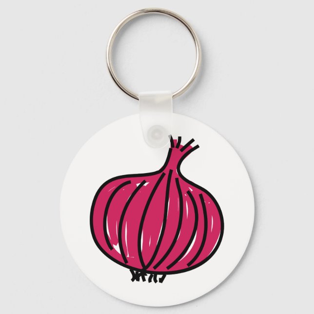 Red Onion Key Ring (Front)