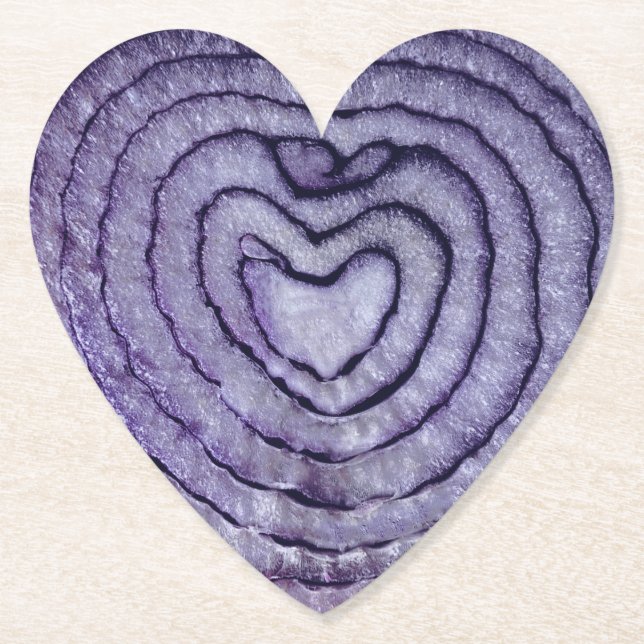 Red Onion Paper Coaster (Front)