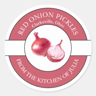Red Onion Pickle Label
