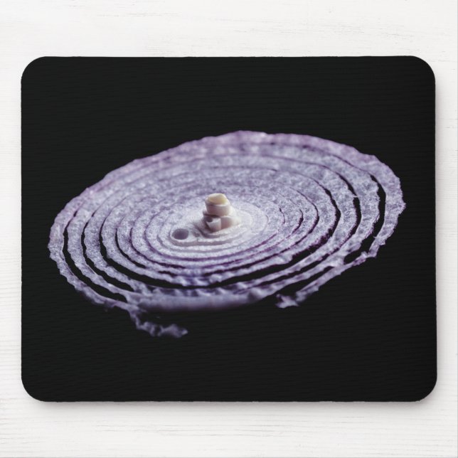 Red Onion Portrait Mouse Mat (Front)