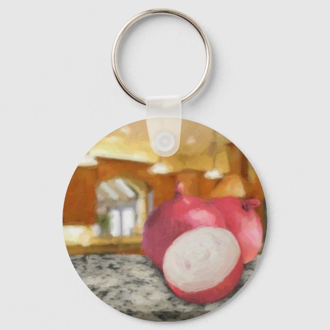 Red Onions Key Ring (Front)