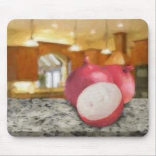 Red Onions Mouse Mat