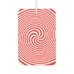 Red Optical Illusion Car Air Freshener