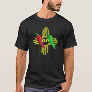 Red Or Green Chile Hatch New Mexico Zia T-Shirt