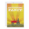 Red or Green Tractor Retirement Party Invitation: