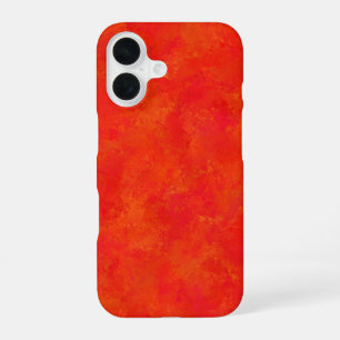 Red Orange Abstract Pattern iPhone 16 Case