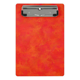 Red Orange Abstract Pattern Mini Clipboard