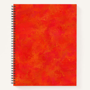 Red Orange Abstract Pattern Notebook