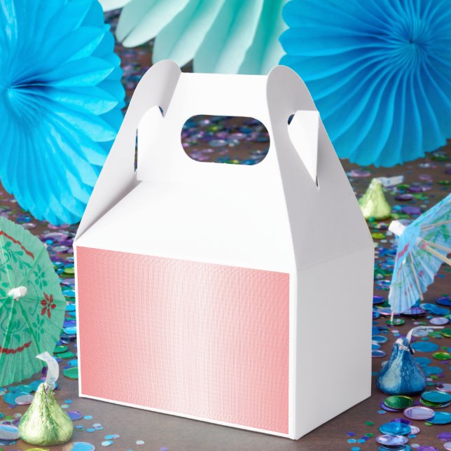 Red, orange, and pink brushstrokes blend together  favour box (Party)