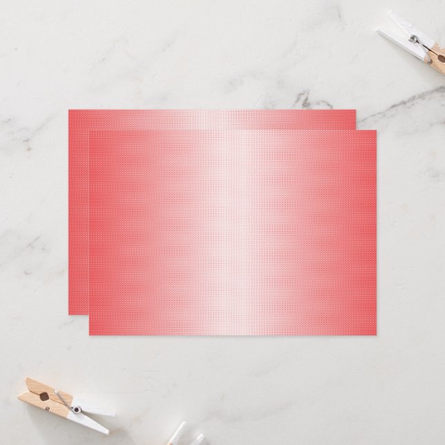 Red, orange, and pink brushstrokes blend together  invitation (Front/Back In Situ)