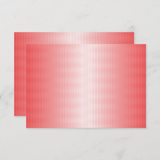 Red, orange, and pink brushstrokes blend together  thank you card (Front/Back)