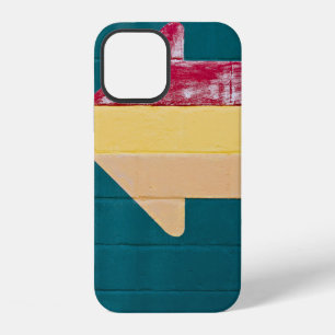 Red, orange, and yellow arrow signage iPhone 12 case